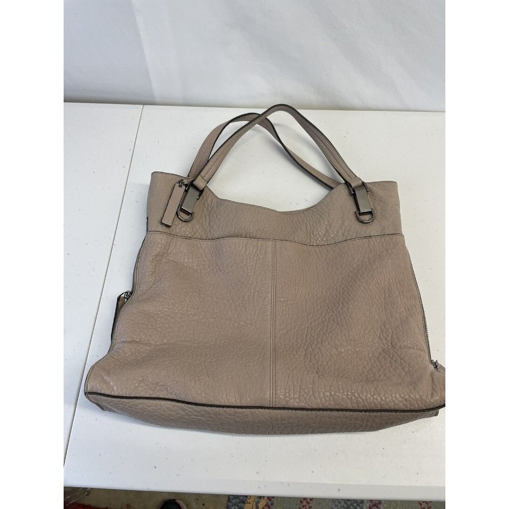 Vince Camuto Taupe Leather Shoulder Bag